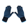 Customized Supplier Anti Slip Double Sides PVC Dotted Gloves Navy Blue Dots Cotton Gloves Bulk Construction