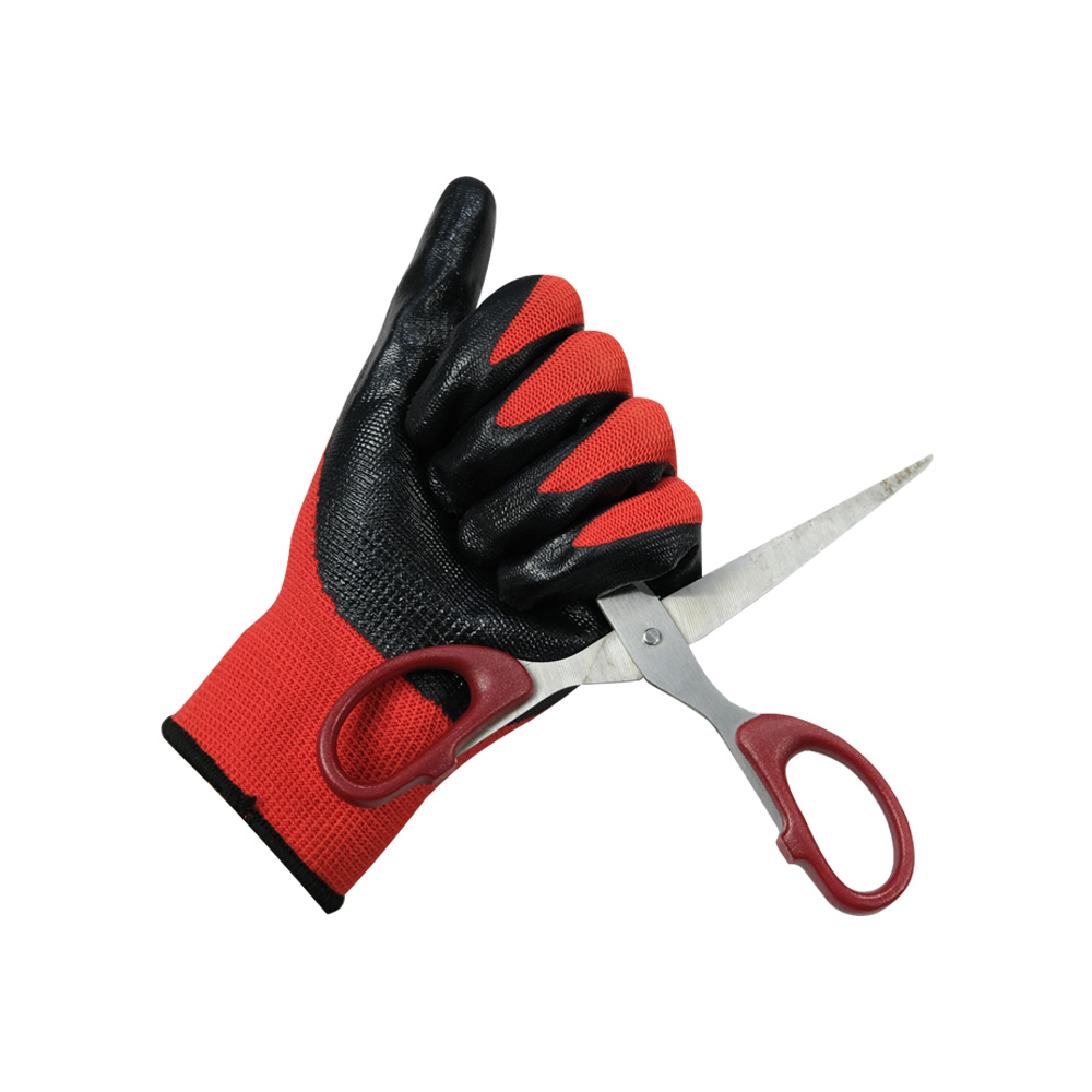 China Wholesale Construction Garden Safety Work Gloves & Protective Gear Rubber Nitrile PVC Rubber Coated Gloves for Work