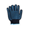 Customized Supplier Anti Slip Double Sides PVC Dotted Gloves Navy Blue Dots Cotton Gloves Bulk Construction