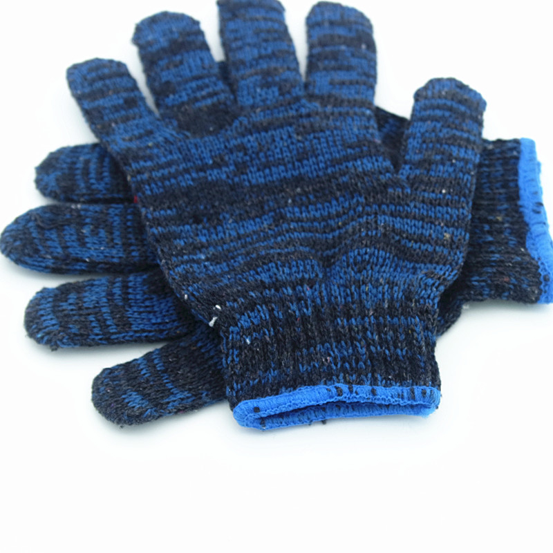 Cotton Labor Blue Gloves