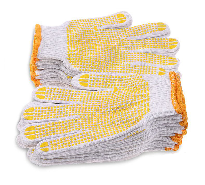 Cotton Dotted Protective Gloves