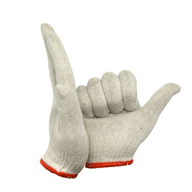 Labor Insurance Cotton Bleached Gloves