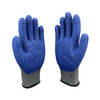 Blue Latex Wrinkle Glove Construction Working Guantes Safety Work Gloves