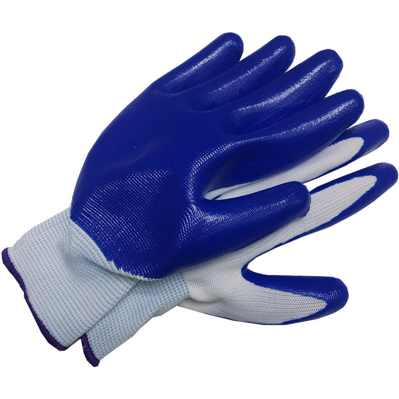 Blue Hanging Rubeer Gloves