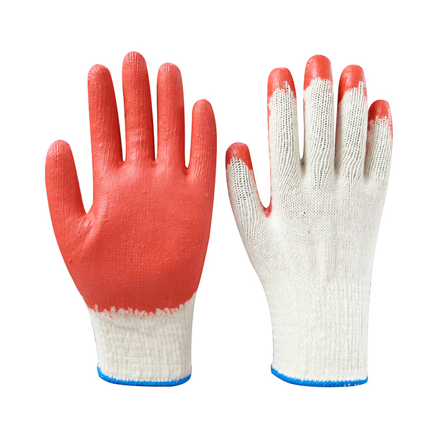 Rubber Latex Coated Safety Work Men Women Mechanic Gloves for Construction