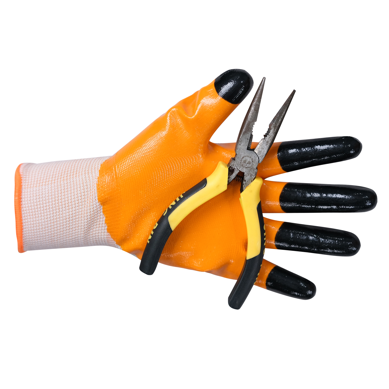 Latex Rubber Hand Coated Safety Work Unisex Multipurpose Gloves for Construction Warehouse Gardening