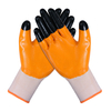 Latex Rubber Hand Coated Safety Work Unisex Multipurpose Gloves for Construction Warehouse Gardening