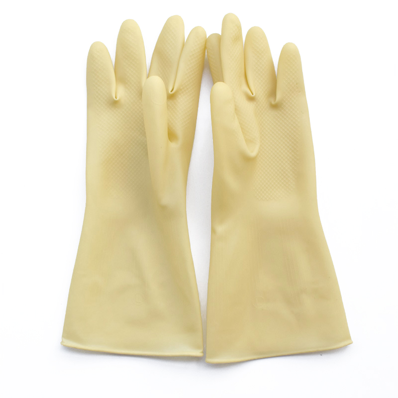 Yellow Rubeer Gloves