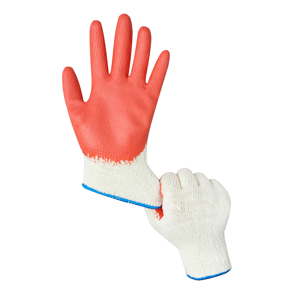 Rubber Latex Coated Safety Work Men Women Mechanic Gloves for Construction