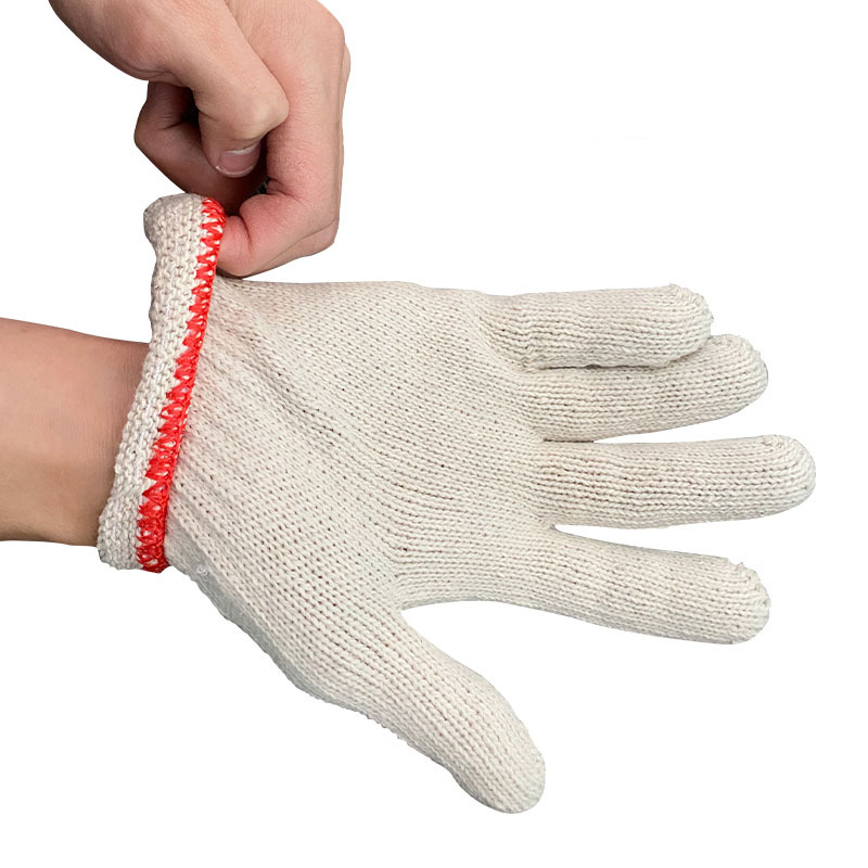White Wear-resistance Cotton Gloves