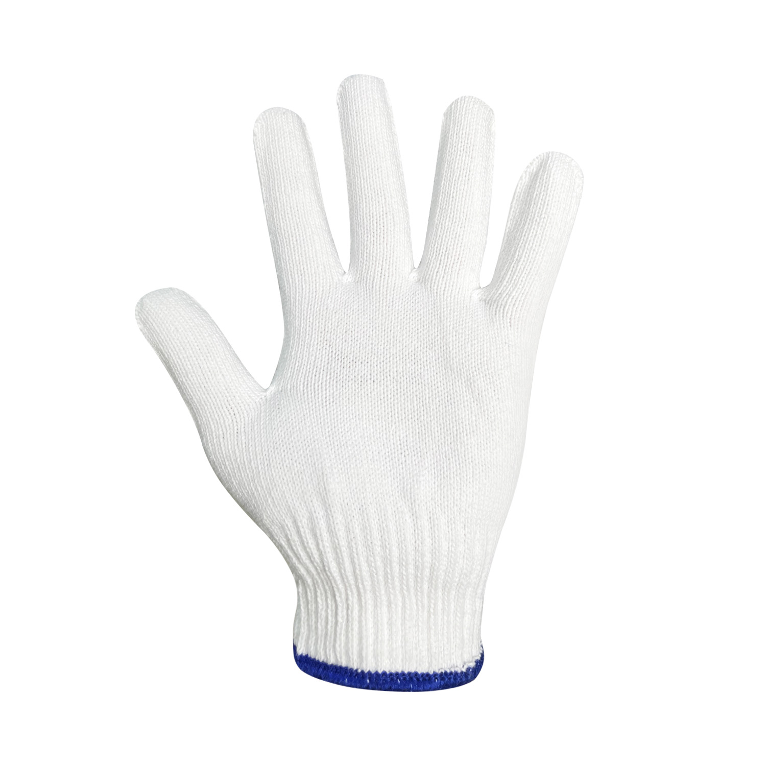 China Wholesale 7/10gauge White Cotton Knitted Glove Working Guante Safety Work Gloves