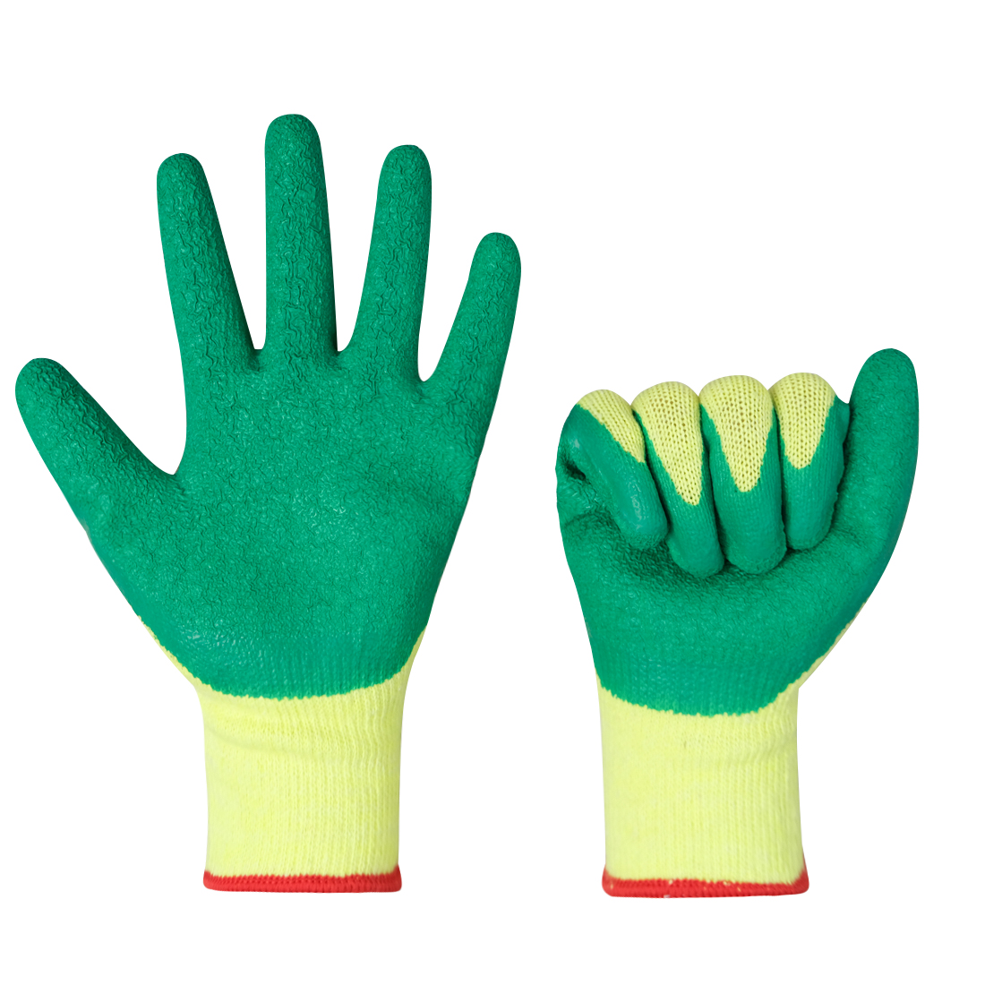 China Wholesale 50-150g/Pair Crinkle Latex Palm Coated Guantes Industrial Safety Work Gloves